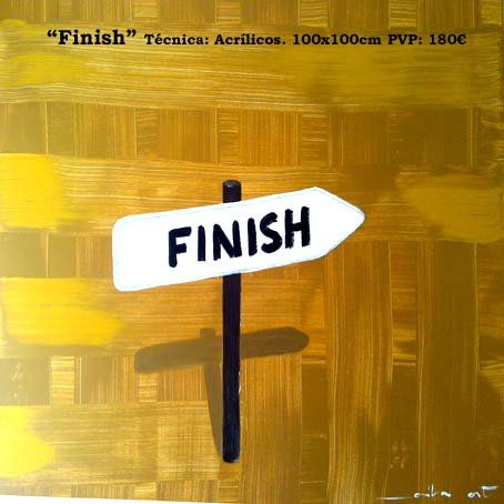 "Finish" Mixed media Canvas Landscaping