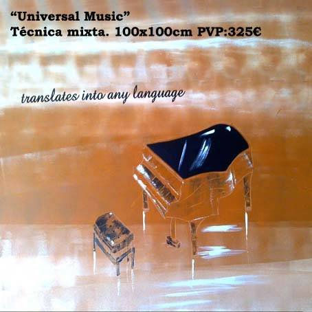 "Universal Music" Mixed media Canvas Others