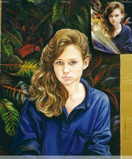 Retrato (Costa Rica) . Oil Canvas Portrait