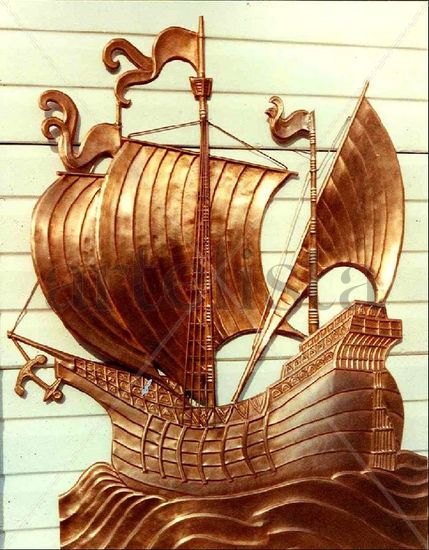 Galeón Metal Figurativa