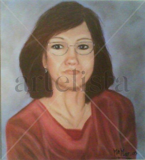 mi madre Pastel Paper Portrait