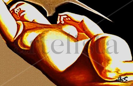 Art deco nude