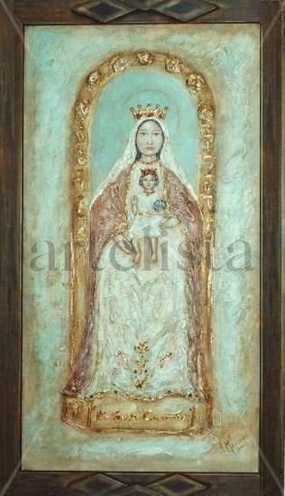 obras de la virgen de Coromoto Acrílico Lienzo Figura