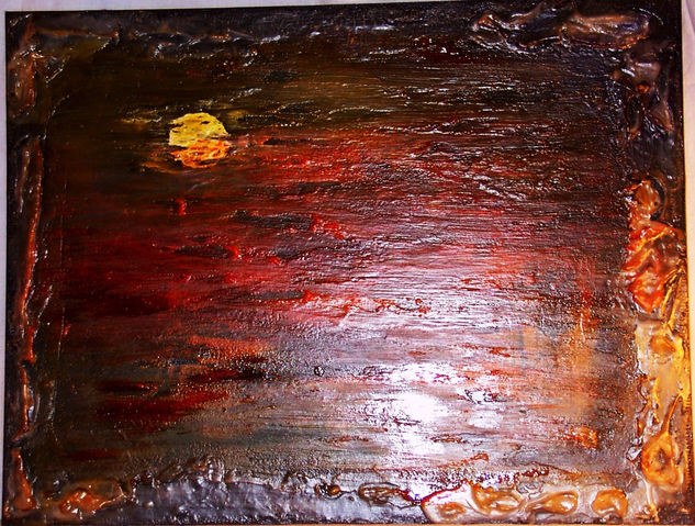 Amanecer en la luna Oil Canvas Landscaping