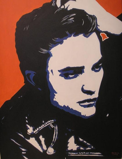 ROBERT PATTINSON Oil Canvas Portrait