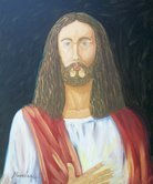 Jesús de Nazaret Oil Canvas Portrait