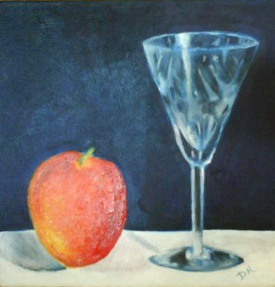 Bodegon copa Oil Canvas Still Life Paintings