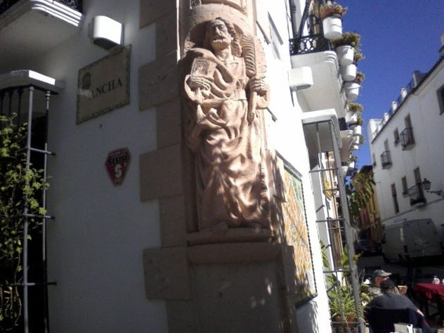 Fachada en Piedra casa centro de Marbella