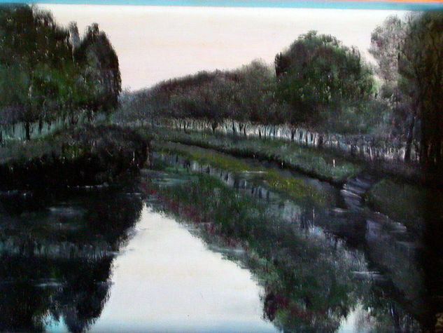 Canal de Belgica Oil Panel Landscaping