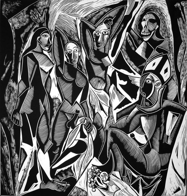 Les Demoiselles d'Avignon (after Picasso)