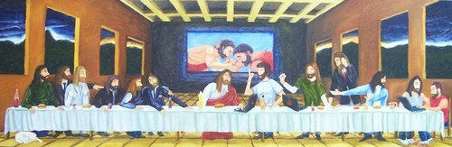 La cena Oil Canvas Others