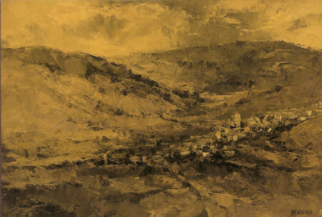 Alpujarras IV Oil Paper Landscaping