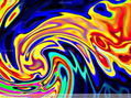 LAVA ARDIENTE   ,  CAYENDO AL  MAR