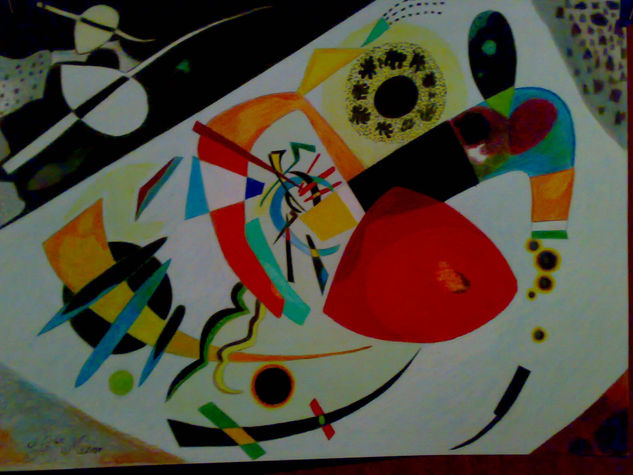 LA MANCHA ROJA DE  KANDINSKY Pencil (coloured) Card Others