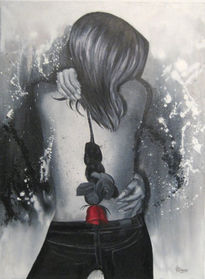 Mujer con flor