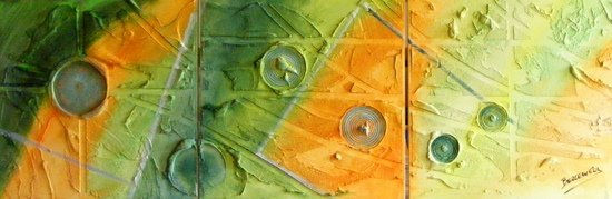 triptico verde abstracto Acrylic Canvas Others