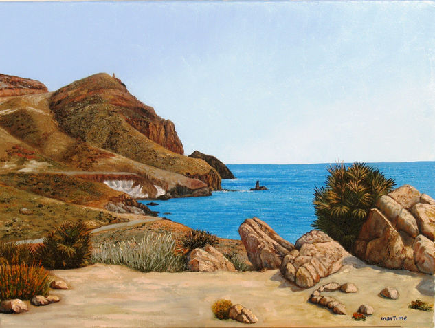 Cala de El Dedo Óleo Lienzo Paisaje