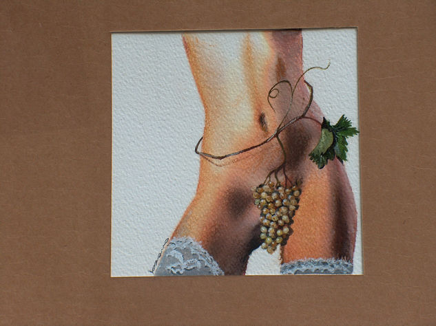 Chardonnay Acrylic Paper Nude Paintings