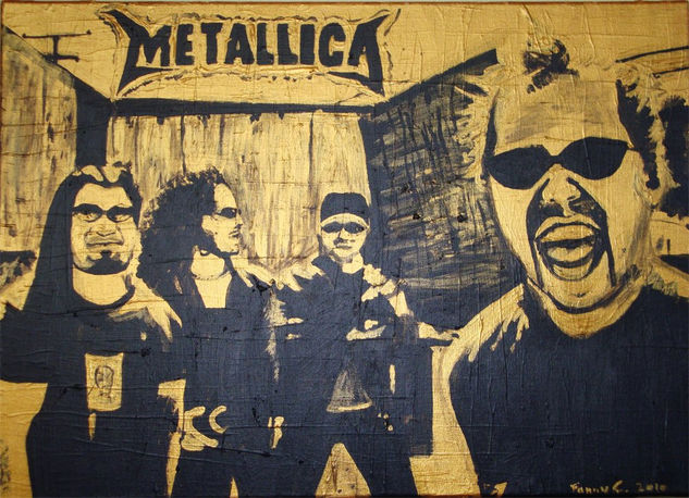 Metallica Oil Canvas Landscaping