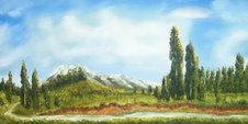 Nevado del Huila Oil Canvas Landscaping