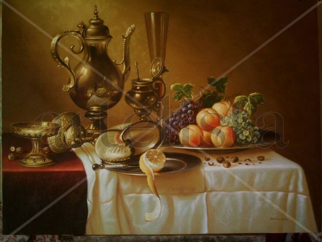 bodegon  con  frutas Oil Canvas Landscaping