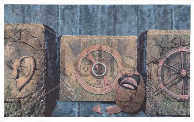 Nord,Sud,Est,Oest Mixed Media