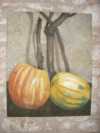 CALABAZAS Óleo Lienzo Bodegones