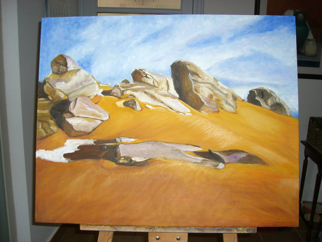 ROCAS DE MARMOL- TENERE SAHARA Oil Canvas Landscaping