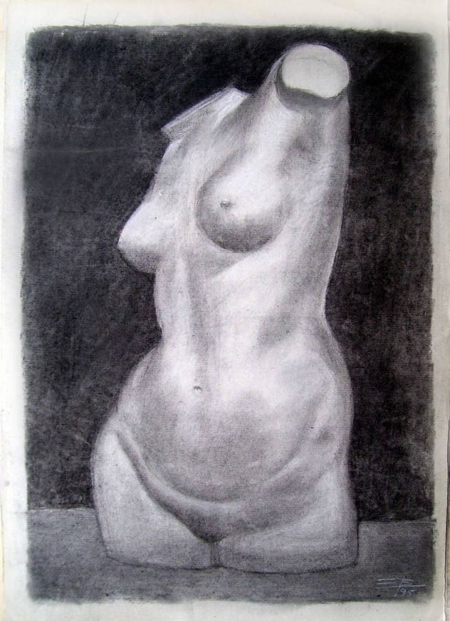 modelo busto en escayola