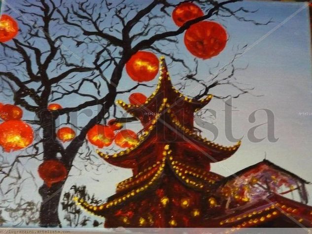 paisaje oriental Oil Canvas Landscaping