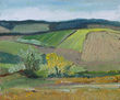 Landscape Patchwork no2 Fournier Original Canadian Landscape Oil Painting 10 x 12