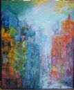 la ciudad Oil Canvas Others