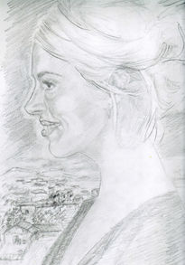 Mujer de perfil...