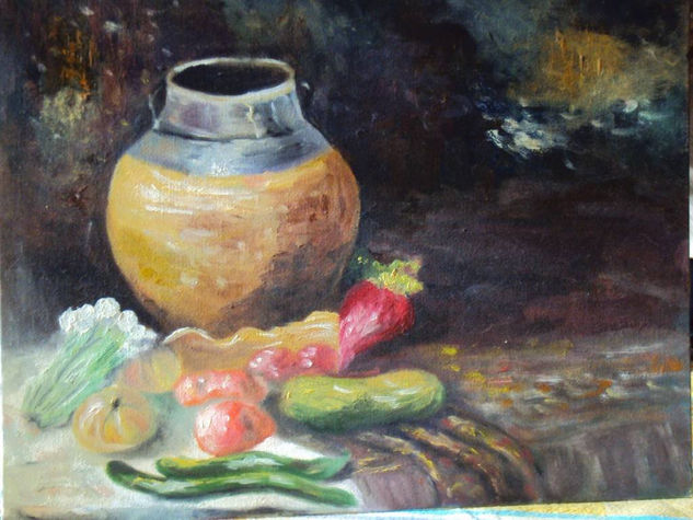 "Bodegón II" Oil Canvas Still Life Paintings