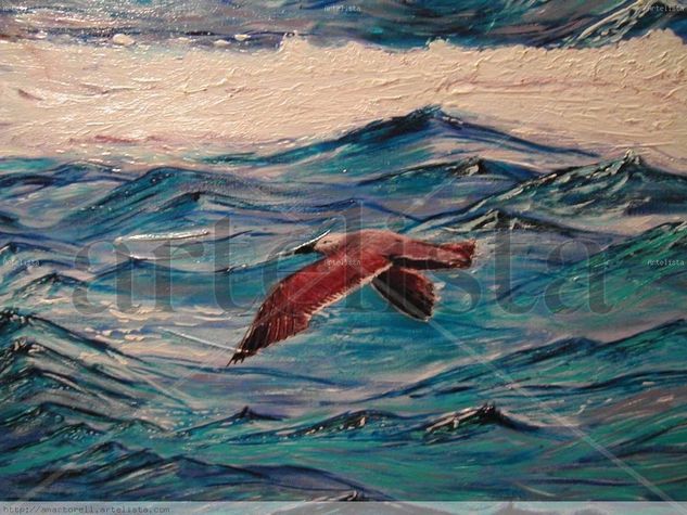 GAVIOTA AZUL Oil Canvas Landscaping