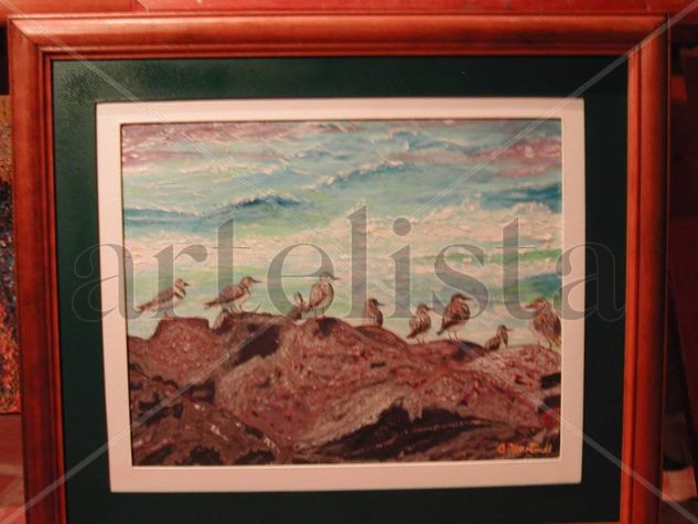 GORRIONES DE MAR Oil Canvas Landscaping