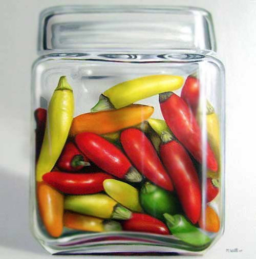 Pimientos Oil Canvas Still Life Paintings