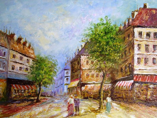 PARIS SIEMPRE PARIS Óleo Tabla Paisaje