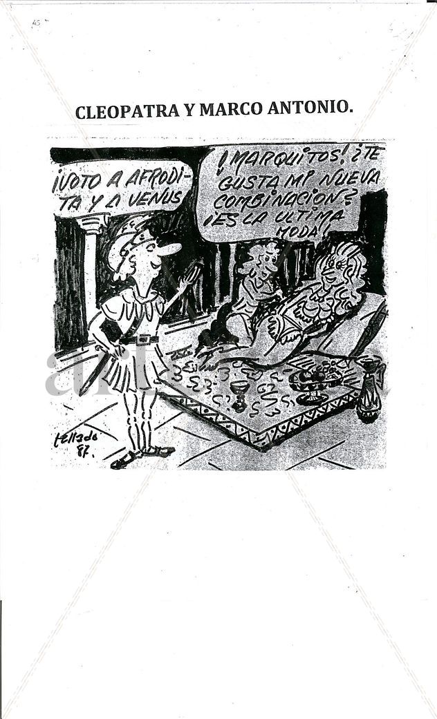Marco Antonio y Cleopatra.