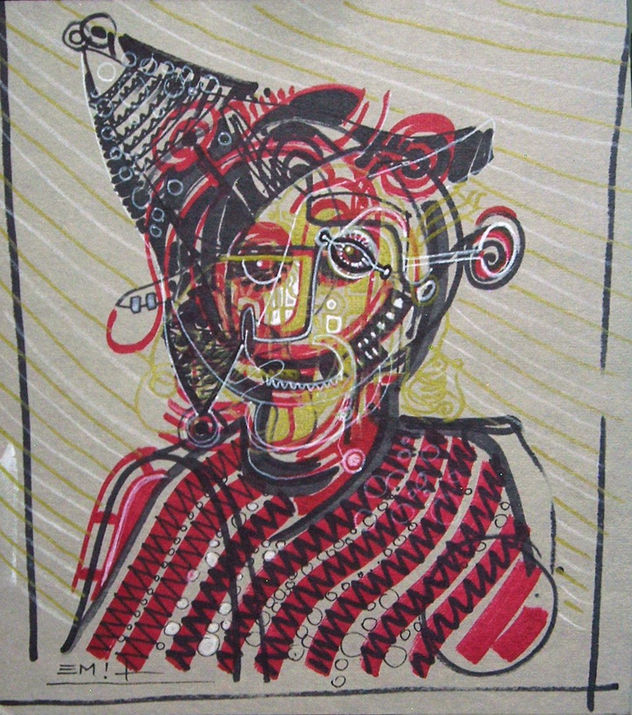 poncho rojo.