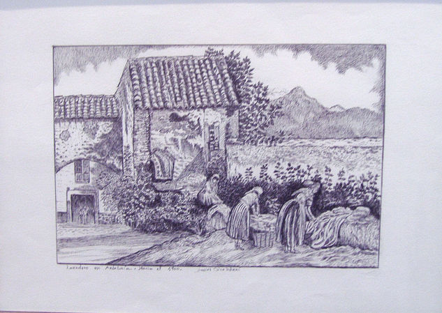 lavadero en Andalucía 1900 Ink