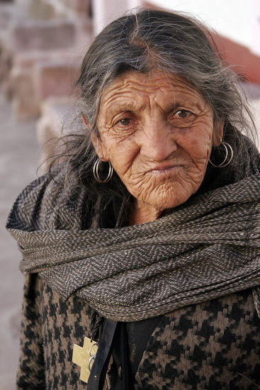 Viejita de Zacatecas Portrait Color (Digital)