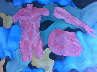 Estudio de la anatomia Oil Canvas Figure Painting