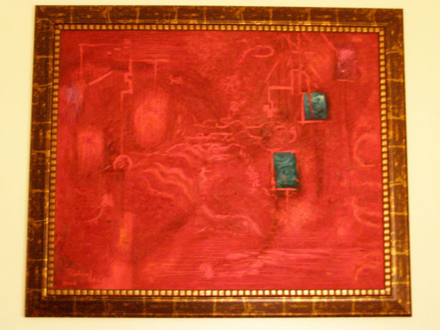 abstracto : impresion en rojo para mi amor