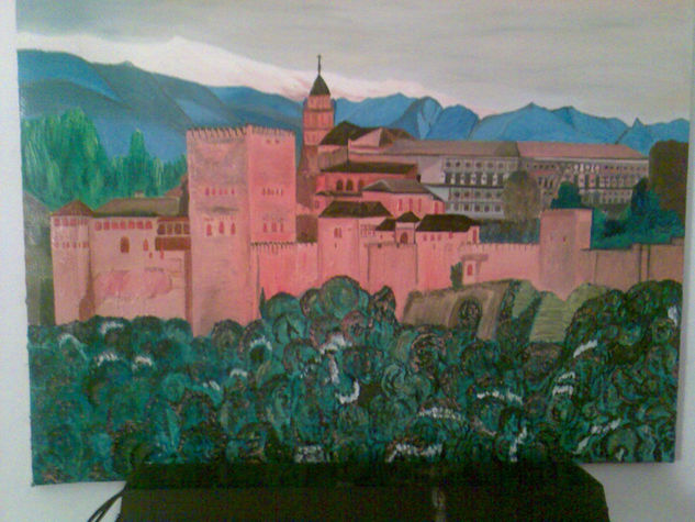 JAVIALHAMBRA Óleo Lienzo Paisaje