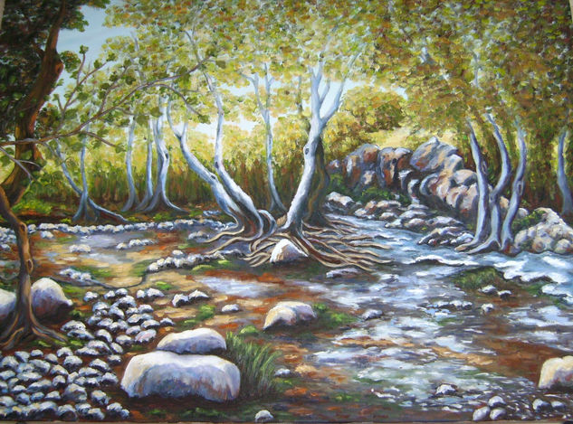 Rio Guadalhorce (por los 100 caños) Oil Canvas Landscaping