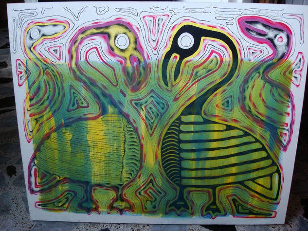 Estudio de Mola 5 Acrylic Canvas Animals