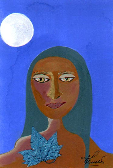 Monalisa soy yo Mixed media Card Portrait