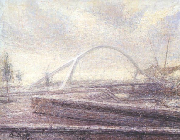 Puente de la Bartqueta Oil Canvas