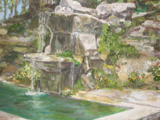 Fuente de la Canaleja (Boca del Asno) Segovia Oil Canvas Landscaping